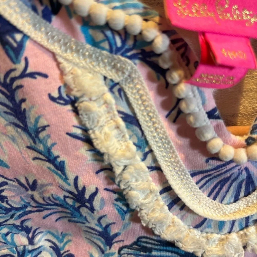 Lilly‎ Pulitzer Girls Harper Mini Shift Dress Magnolia Lilac A Little Jelly